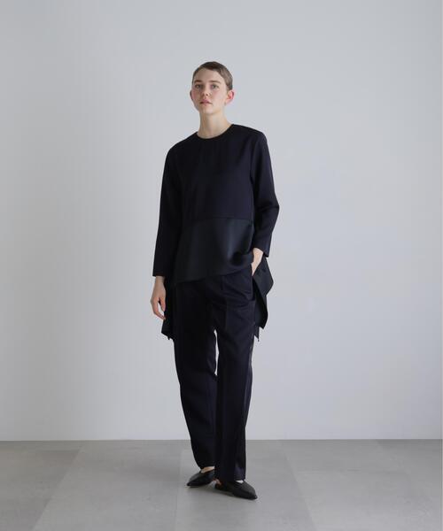ADORE(アドーア)の「◆ドライタッチツイルブラウス(シャツ/ブラウス・レディース・ネイビー/ベージュ・38)」の14枚目の写真