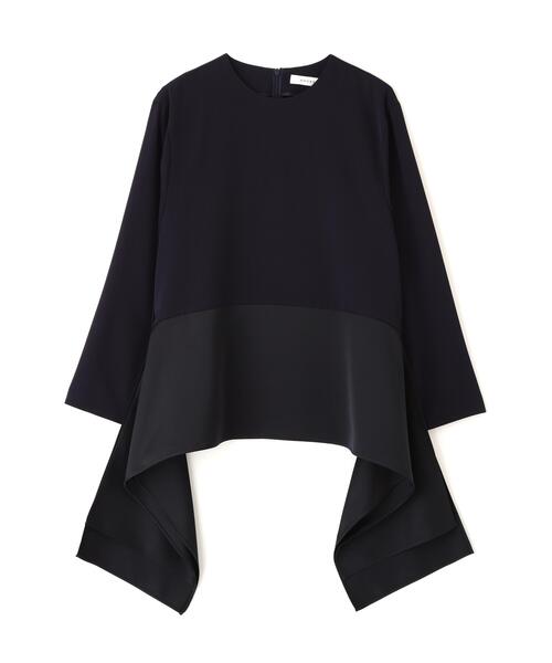 ADORE(アドーア)の「◆ドライタッチツイルブラウス(シャツ/ブラウス・レディース・ネイビー/ベージュ・38)」の9枚目の写真