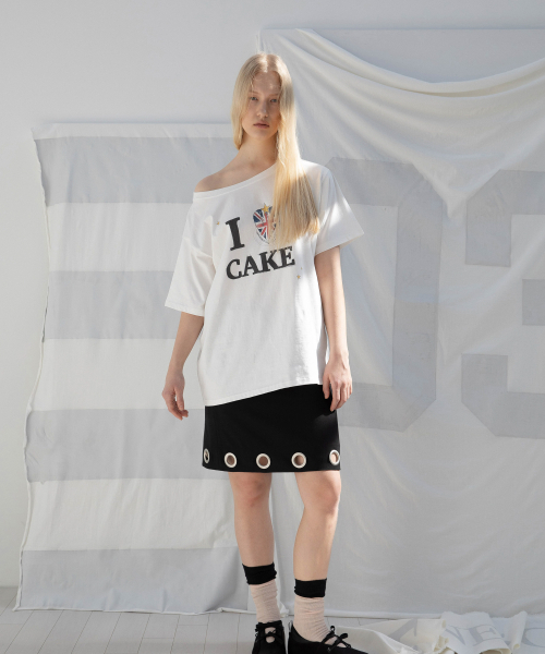 DIMANCHE(ディマンシュ)の「EYELET MIDI SKIRT (BLACK)(スカート・レディース・その他・SMALL/MEDIUM)」の2枚目の写真