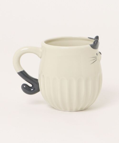 SiNCERE(シンシア)の「アニマルマグ Animal Mug しのぎのねこ マグカップ(グラス/マグカップ/タンブラー・レディース・ベージュ/ブラック/グレー・ONE SIZE)」の10枚目の写真