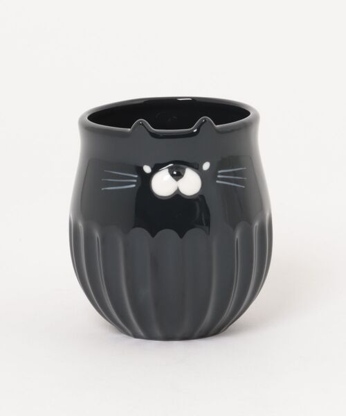 SiNCERE(シンシア)の「アニマルマグ Animal Mug しのぎのねこ マグカップ(グラス/マグカップ/タンブラー・レディース・ベージュ/ブラック/グレー・ONE SIZE)」の4枚目の写真