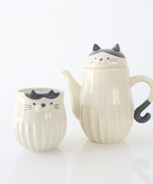 SiNCERE(シンシア)の「アニマルマグ Animal Mug しのぎのねこ マグカップ(グラス/マグカップ/タンブラー・レディース・ベージュ/ブラック/グレー・ONE SIZE)」の16枚目の写真