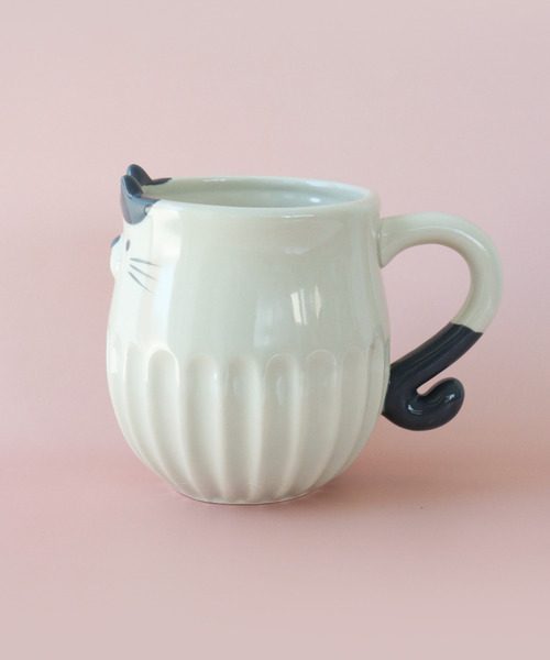 SiNCERE(シンシア)の「アニマルマグ Animal Mug しのぎのねこ マグカップ(グラス/マグカップ/タンブラー・レディース・ベージュ/ブラック/グレー・ONE SIZE)」の18枚目の写真