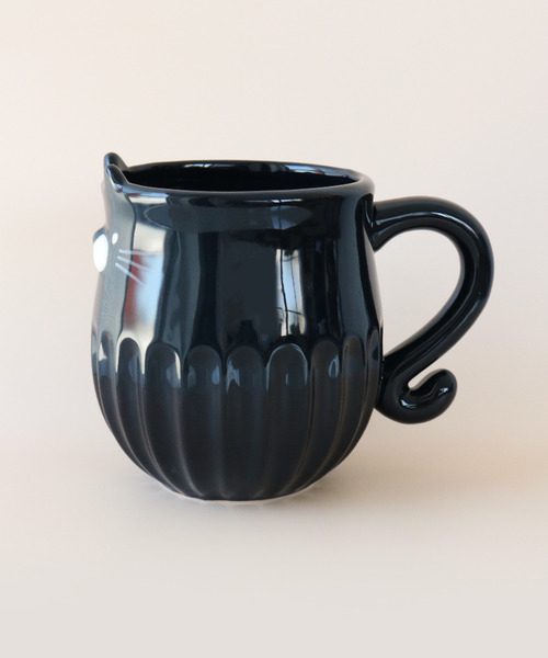 SiNCERE(シンシア)の「アニマルマグ Animal Mug しのぎのねこ マグカップ(グラス/マグカップ/タンブラー・レディース・ベージュ/ブラック/グレー・ONE SIZE)」の7枚目の写真