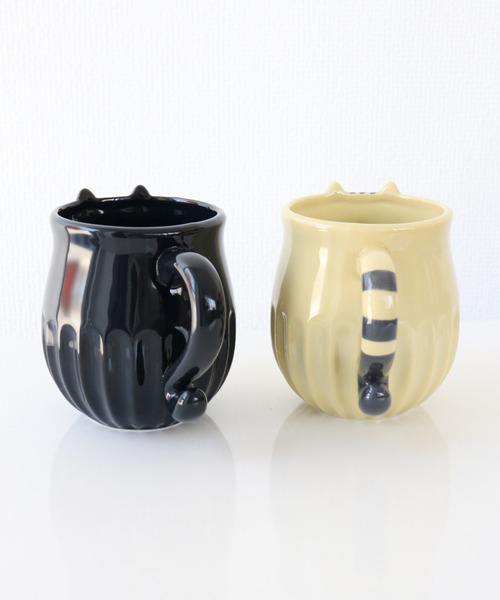 SiNCERE(シンシア)の「アニマルマグ Animal Mug しのぎのねこ マグカップ(グラス/マグカップ/タンブラー・レディース・ベージュ/ブラック/グレー・ONE SIZE)」の9枚目の写真