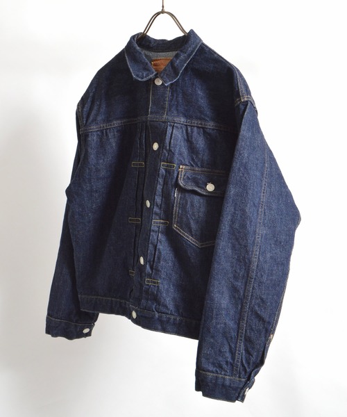 orSlow（オアスロウ）の「orSlow/オアスロウ TYPE1 40'S PLEATED FRONT BLOUSE ワンウォッシュ デニムジャケット 2026年春夏（デニムジャケット・メンズ・ブルー・3/2/4）」の9枚目の写真