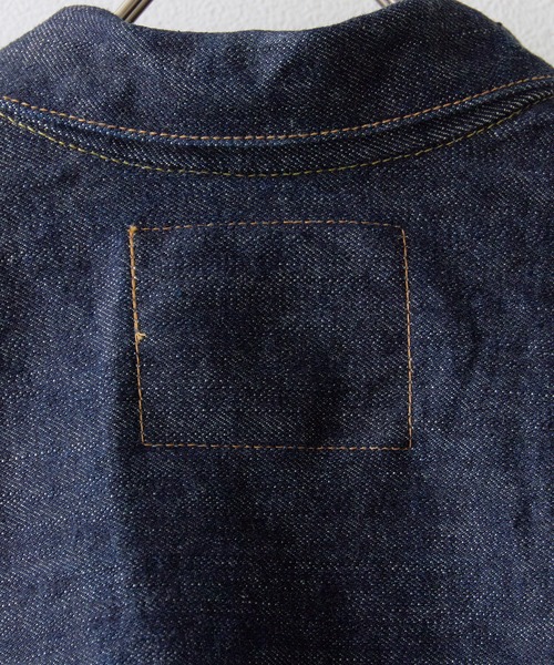 orSlow(オアスロウ)の「orSlow/オアスロウ TYPE1 40'S PLEATED FRONT BLOUSE ワンウォッシュ デニムジャケット 2026年 夏 夏服 秋服(デニムジャケット・メンズ・ブルー・3/2/4)」の10枚目の写真