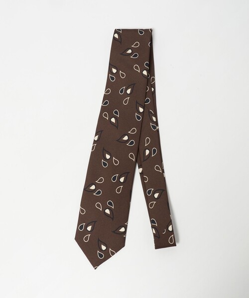 UNITED ARROWS(ユナイテッドアローズ)の「<Holliday&Brown>ペイズリー プリント ネクタイ(ネクタイ・メンズ・ダークブラウン/ネイビー・FREE)」の2枚目の写真