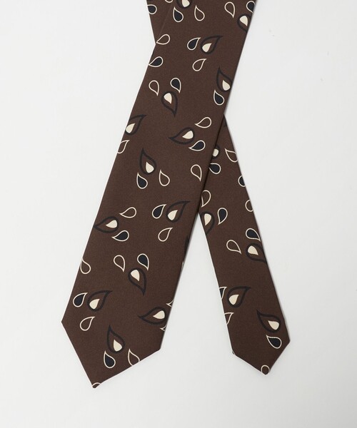 UNITED ARROWS(ユナイテッドアローズ)の「<Holliday&Brown>ペイズリー プリント ネクタイ(ネクタイ・メンズ・ダークブラウン/ネイビー・FREE)」の3枚目の写真