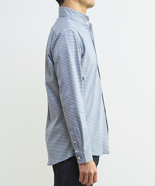 MEN'S MELROSE（メンズメルローズ）の「マルチファブリックワンピースシャツ（シャツ/ブラウス・メンズ・ホワイト/ハウンドトゥース・2/3/4/5）」の6枚目の写真