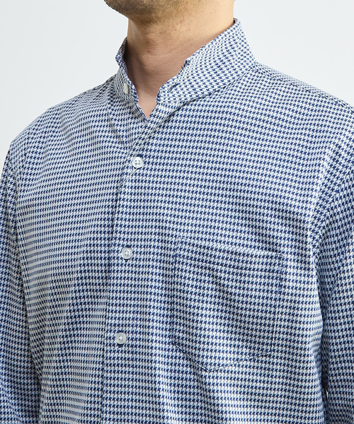 MEN'S MELROSE（メンズメルローズ）の「マルチファブリックワンピースシャツ（シャツ/ブラウス・メンズ・ホワイト/ハウンドトゥース・2/3/4/5）」の7枚目の写真