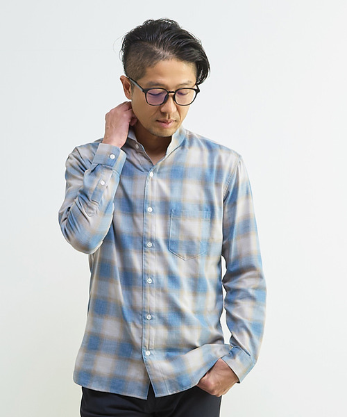 MEN'S MELROSE（メンズメルローズ）の「マルチファブリックワンピースシャツ（シャツ/ブラウス・メンズ・ホワイト/ハウンドトゥース・2/3/4/5）」の20枚目の写真