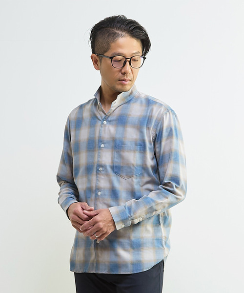 MEN'S MELROSE（メンズメルローズ）の「マルチファブリックワンピースシャツ（シャツ/ブラウス・メンズ・ホワイト/ハウンドトゥース・2/3/4/5）」の21枚目の写真