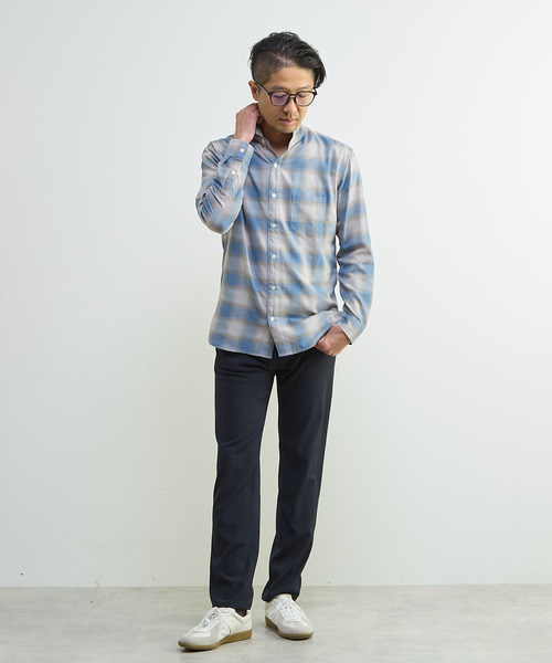 MEN'S MELROSE（メンズメルローズ）の「マルチファブリックワンピースシャツ（シャツ/ブラウス・メンズ・ホワイト/ハウンドトゥース・2/3/4/5）」の22枚目の写真