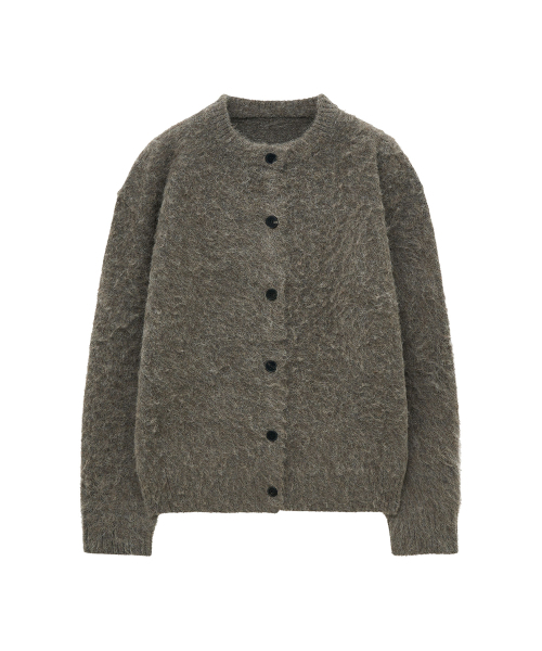 Big Unionの「アルパカブークルクロップカーディガン (ブラウン)(カーディガン/ボレロ・メンズ・その他・S/M/L)」の2枚目の写真