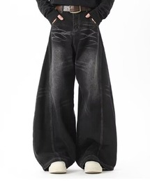 Evo+Revo | ”今どきなダボっと感” ワイドバギー/カーブデニムパンツ(デニムパンツ)