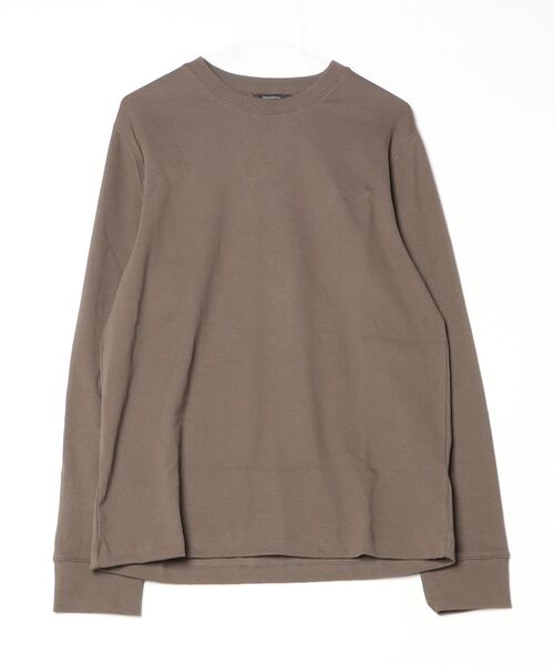 BANANA REPUBLIC FACTORY STORE(バナナリパブリック ファクトリーストア)の「BANANA REPUBLIC FACTORY STORE スタンダードフィット ミニリブ クルーネックTシャツ 長袖ロンT(Tシャツ/カットソー・メンズ・ネイビー/ブラウン/ナチュラル/グレー・M/S/XL/L)」の10枚目の写真