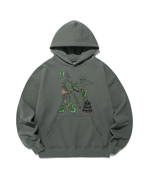 NICE GHOST CLUB(ナイスゴーストクラブ)の「DREAMERS HOODIE_CHARCOAL(NG2EFUM404A)(パーカー・レディース・その他・M/L/S)」の1枚目の写真