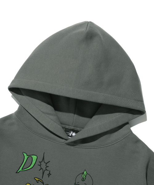 NICE GHOST CLUB(ナイスゴーストクラブ)の「DREAMERS HOODIE_CHARCOAL(NG2EFUM404A)(パーカー・レディース・その他・M/L/S)」の3枚目の写真