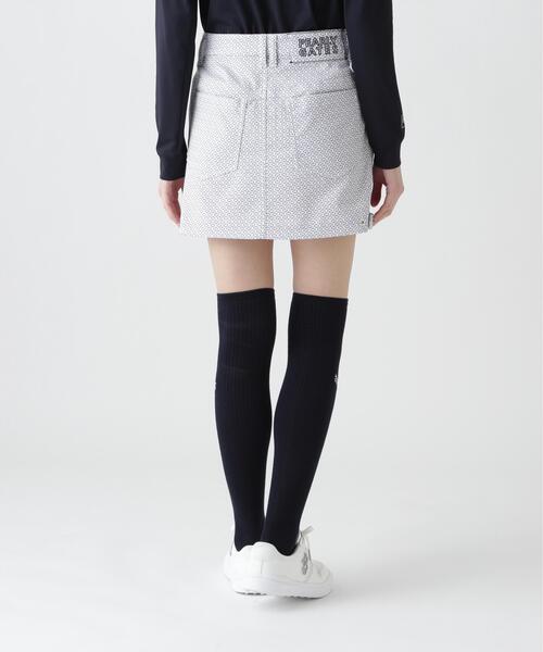 PEARLY GATES(パーリーゲイツ)の「【PEARLY GATES】PGisPG 変形ダイヤ柄C/Peストレッチカルゼ(スカート・レディース・ホワイト系その他・X-SMALL/MEDIUM/SMALL/LARGE)」の5枚目の写真