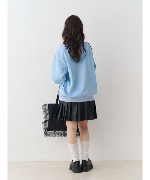 jouetie（ジュエティ）の「ルーズフリルトラックジャケット【セットアップ対応】（ジャージ・レディース・ブルー/ブラック/アイボリー・MEDIUM）」の19枚目の写真