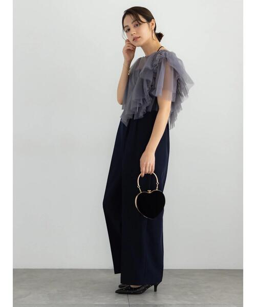 Te chichi（テチチ）の「【セレモニーアイテム】2タックベアオールインワン（セットアップ可）（サロペット/オーバーオール・レディース・ネイビー/ベージュ・F）」の21枚目の写真