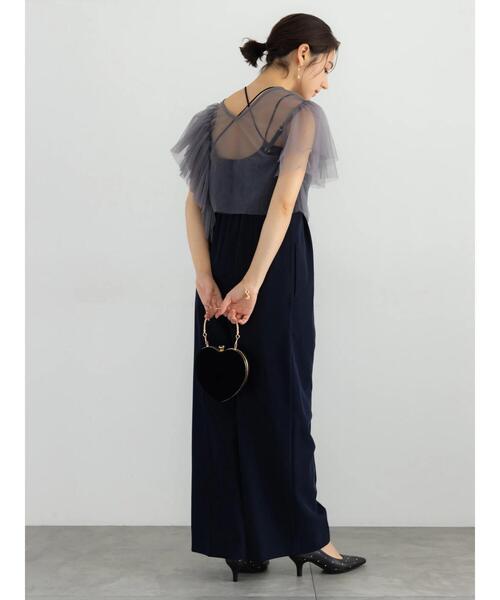 Te chichi（テチチ）の「【セレモニーアイテム】2タックベアオールインワン（セットアップ可）（サロペット/オーバーオール・レディース・ネイビー/ベージュ・F）」の22枚目の写真