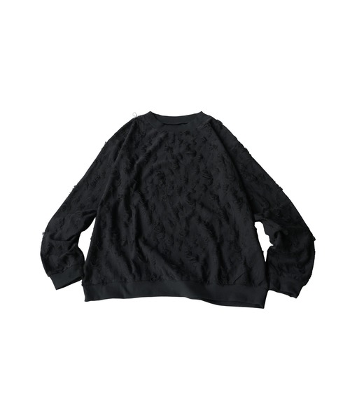 antiqua(アンティカ)の「ダメージ風 トップス(Tシャツ/カットソー・レディース・ブラック/ホワイト/ダークグレー・ONESIZE)」の19枚目の写真