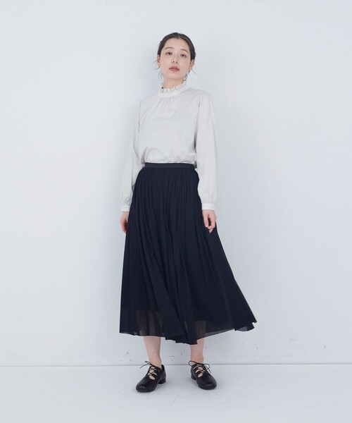 ADIEU TRISTESSE（アデュートリステス）の「コットンチュールスカート（スカート・レディース・ブラック/ブルー/グレー・M/L）」の9枚目の写真