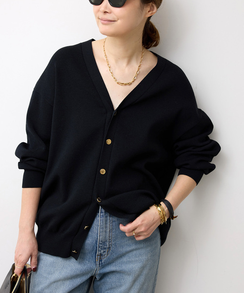 Deuxieme Classe（ドゥーズィエムクラス）の「Heart rich カーディガン（カーディガン/ボレロ・レディース・ブラック・FREE）」の2枚目の写真