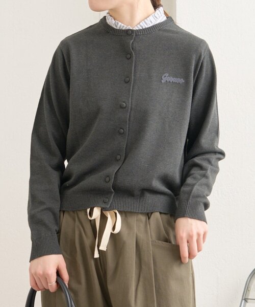 GEVACO（ゲバコ）の「【GEVACO】襟ドッキングニットカーディガン（カーディガン/ボレロ・レディース・ピンク/アイボリー/チャコールグレー・ONE SIZE）」の16枚目の写真