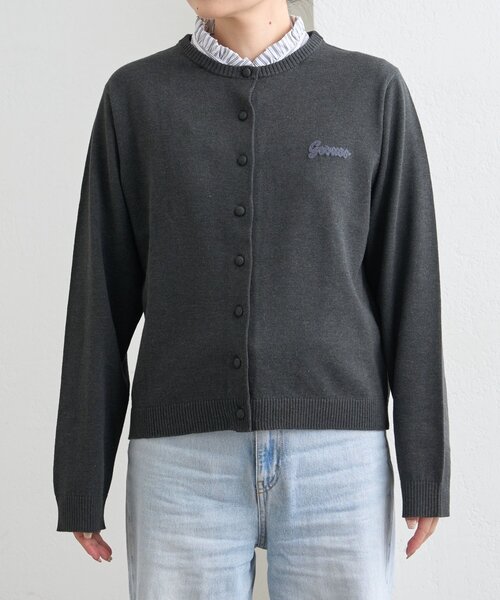 GEVACO（ゲバコ）の「【GEVACO】襟ドッキングニットカーディガン（カーディガン/ボレロ・レディース・ピンク/アイボリー/チャコールグレー・ONE SIZE）」の22枚目の写真