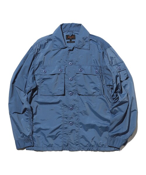 BEAMS PLUS(ビームスプラス)の「MIL SHT-JAC NYCO Rip stop Pigment Dye(ブルゾン・メンズ・グリーン/ブルー/イエロー/オレンジ・X-LARGE/LARGE/MEDIUM/SMALL)」の3枚目の写真