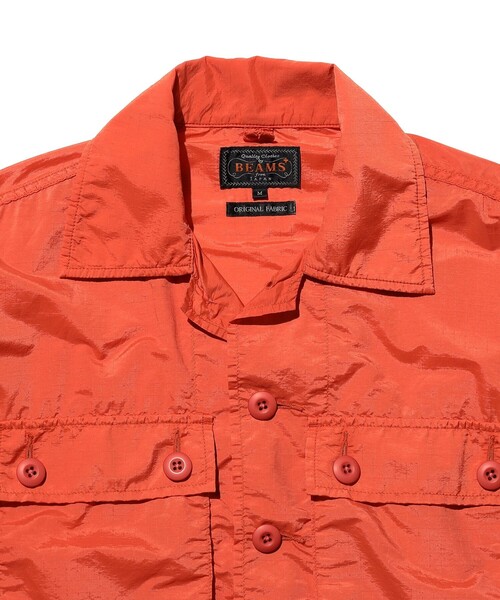 BEAMS PLUS(ビームスプラス)の「MIL SHT-JAC NYCO Rip stop Pigment Dye(ブルゾン・メンズ・グリーン/ブルー/イエロー/オレンジ・X-LARGE/LARGE/MEDIUM/SMALL)」の8枚目の写真