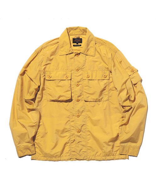 BEAMS PLUS(ビームスプラス)の「MIL SHT-JAC NYCO Rip stop Pigment Dye(ブルゾン・メンズ・グリーン/ブルー/イエロー/オレンジ・X-LARGE/LARGE/MEDIUM/SMALL)」の15枚目の写真