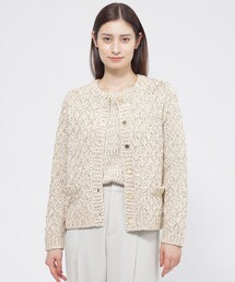 【ウォッシャブル】スラブミックスヤーン　カーディガン