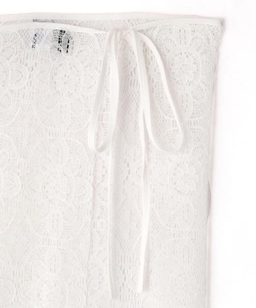 NATURAL BEAUTY BASIC（ナチュラルビューティーベーシック）の「◇レーシータブリエ/ラップ/巻きスカート（スカート・レディース・ホワイト・FREE）」の2枚目の写真