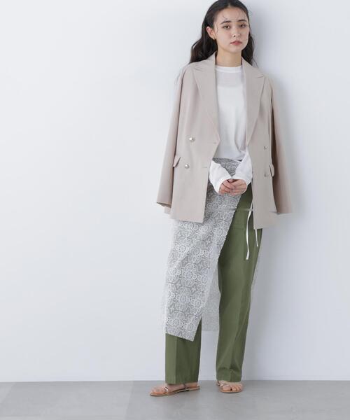 NATURAL BEAUTY BASIC（ナチュラルビューティーベーシック）の「◇レーシータブリエ/ラップ/巻きスカート（スカート・レディース・ホワイト・FREE）」の7枚目の写真