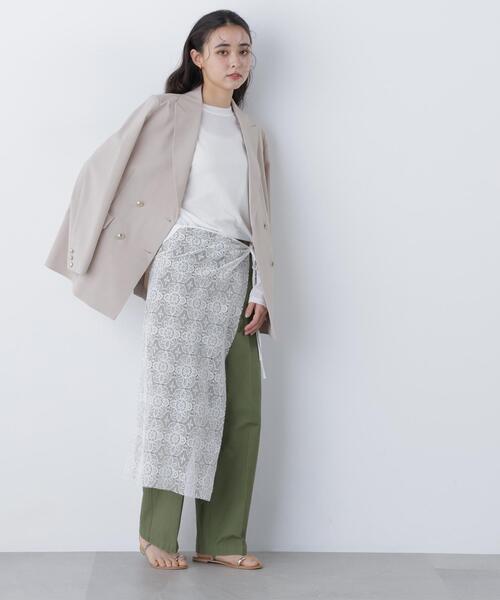 NATURAL BEAUTY BASIC（ナチュラルビューティーベーシック）の「◇レーシータブリエ/ラップ/巻きスカート（スカート・レディース・ホワイト・FREE）」の9枚目の写真