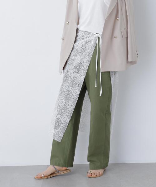 NATURAL BEAUTY BASIC（ナチュラルビューティーベーシック）の「◇レーシータブリエ/ラップ/巻きスカート（スカート・レディース・ホワイト・FREE）」の10枚目の写真