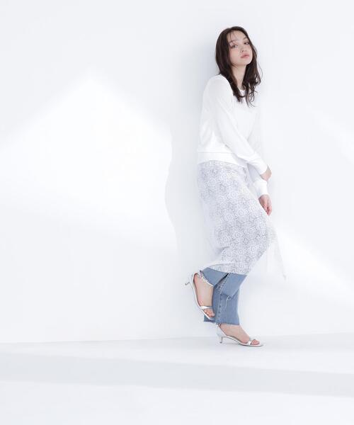 NATURAL BEAUTY BASIC（ナチュラルビューティーベーシック）の「◇レーシータブリエ/ラップ/巻きスカート（スカート・レディース・ホワイト・FREE）」の12枚目の写真