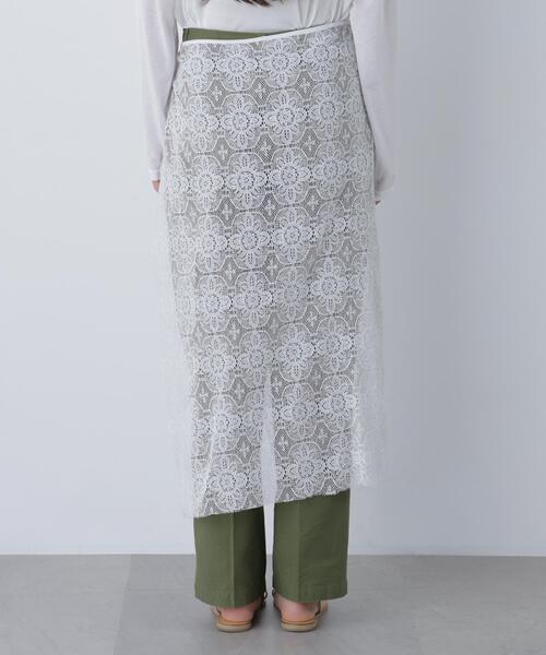 NATURAL BEAUTY BASIC（ナチュラルビューティーベーシック）の「◇レーシータブリエ/ラップ/巻きスカート（スカート・レディース・ホワイト・FREE）」の15枚目の写真