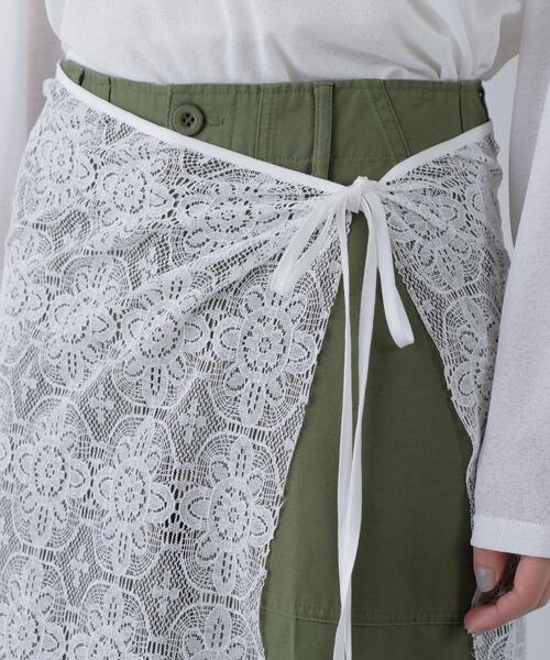 NATURAL BEAUTY BASIC（ナチュラルビューティーベーシック）の「◇レーシータブリエ/ラップ/巻きスカート（スカート・レディース・ホワイト・FREE）」の16枚目の写真
