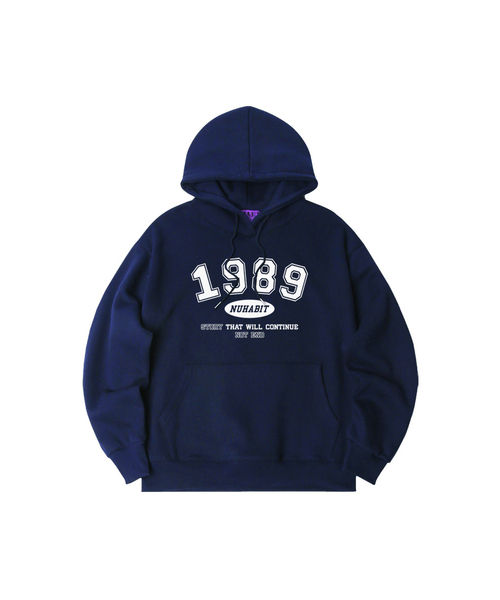 NUHABIT(ニューハビット)の「N/H NEW 1989 オーバーサイズ 裏起毛 フードパーカー (SOH4-3NH1176)(パーカー・メンズ・ライトグレー/ブラック/ネイビー/グレー/アイボリー・MEDIUM/LARGE/X-LARGE)」の5枚目の写真