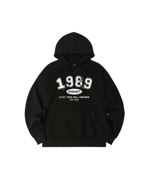 NUHABIT(ニューハビット)の「N/H NEW 1989 オーバーサイズ 裏起毛 フードパーカー (SOH4-3NH1176)(パーカー・メンズ・ライトグレー/ブラック/ネイビー/グレー/アイボリー・MEDIUM/LARGE/X-LARGE)」の3枚目の写真