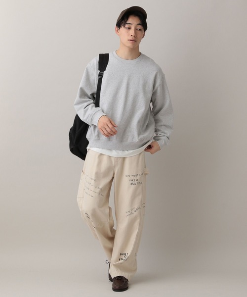 RAGEBLUE（レイジブルー）の「Cropped Color Sweat Crew/クロップドカラー裏毛スウェットクルー（スウェット・メンズ・イエロー/アッシュグレー/ブラック/ライトブルー・MEDIUM/LARGE）」の20枚目の写真