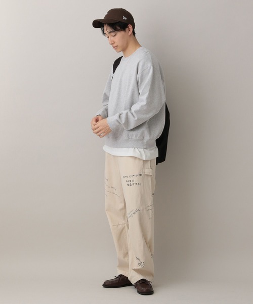 RAGEBLUE（レイジブルー）の「Cropped Color Sweat Crew/クロップドカラー裏毛スウェットクルー（スウェット・メンズ・イエロー/アッシュグレー/ブラック/ライトブルー・MEDIUM/LARGE）」の21枚目の写真