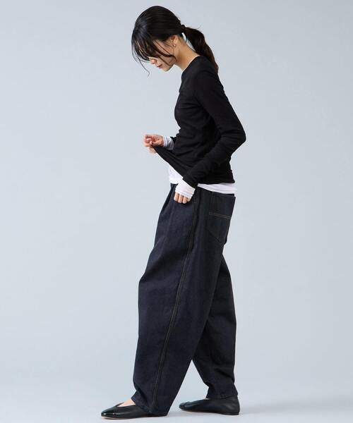 Liesse(リエス)の「シアーロンT(Tシャツ/カットソー・レディース・ホワイト/ブラック/ブルー・FREE)」の15枚目の写真