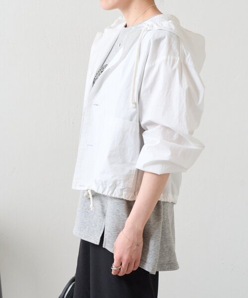 BEARDSLEY（ビアズリー）の「シャツフーディー（シャツ/ブラウス・レディース・グレー/ホワイト・FREE）」の21枚目の写真
