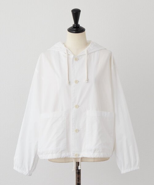 BEARDSLEY（ビアズリー）の「シャツフーディー（シャツ/ブラウス・レディース・グレー/ホワイト・FREE）」の4枚目の写真